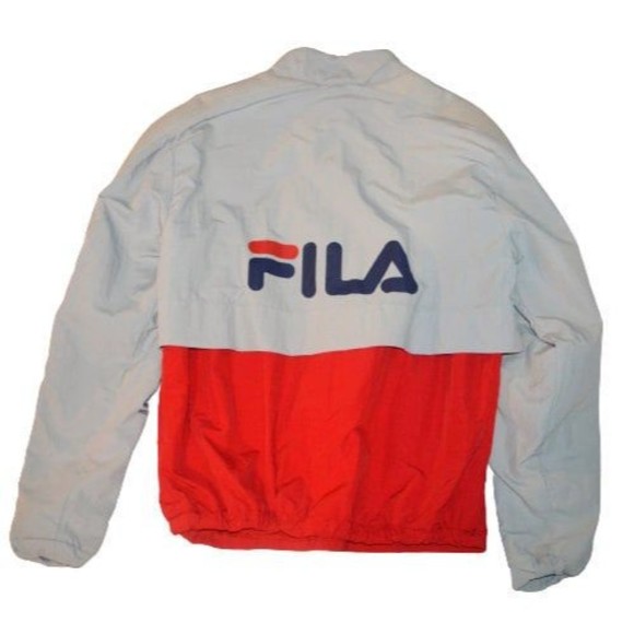 Vintage 90s Fila Biella Italys Finest Heritage Nylon Pullover Jacket - Picture 2 of 10